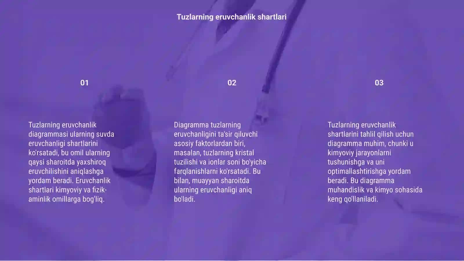 Tuzlarning eruvchanlik diagrammasi 3