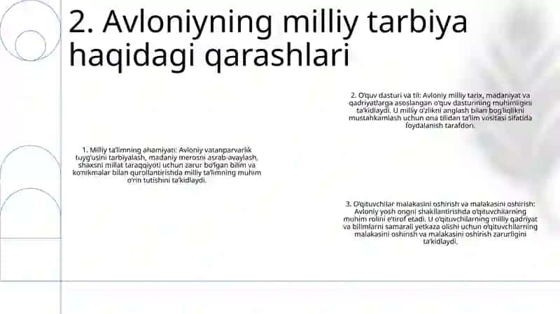 Abdulla Avloniy Asarlarida Milliy Tarbiya Masalalari 3