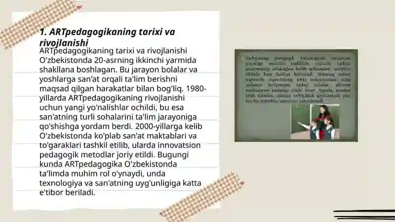 Tarbiyaviy ishlarda ARTpedagogikadan foydalanishning nazariy asoslari 3