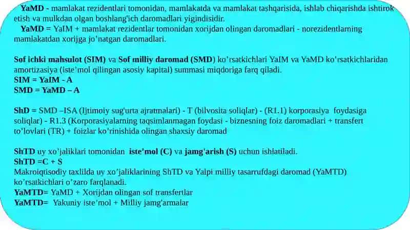 ASOSIY MAKROIQTISODIY KO’RSATKICHLAR VA ULARNI HISOBLASH 3