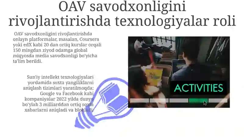 OAV Savodxonligini Rivojlantirish Yo'llari 3