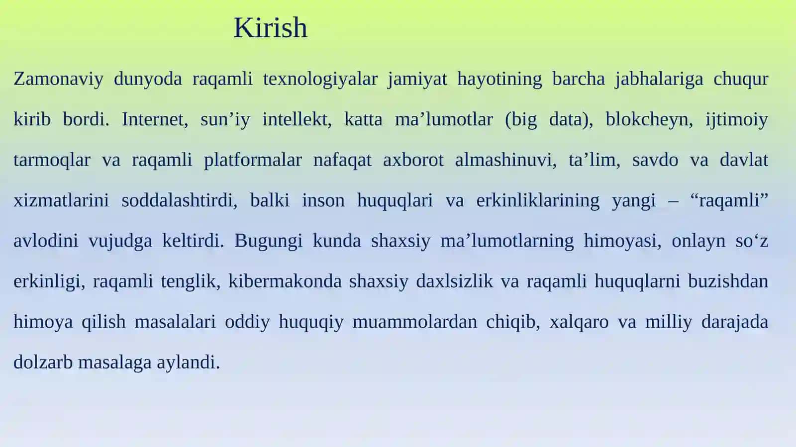 Huquq manbalari va raqamli inson huquqlarini tartibga solish 3