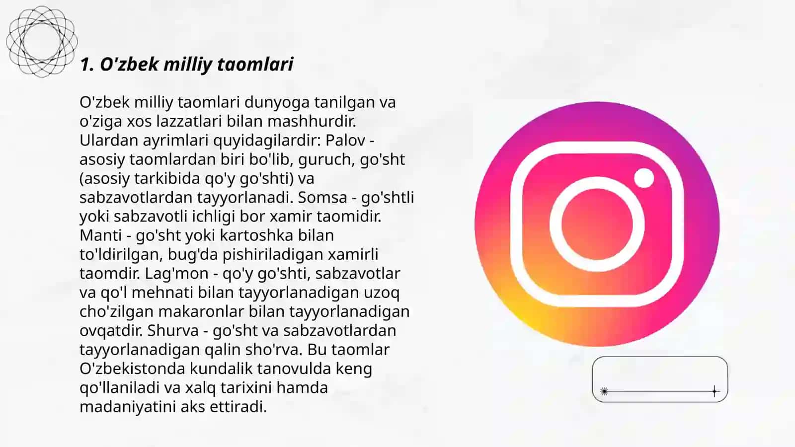 O'zbek milliy taomlari 3