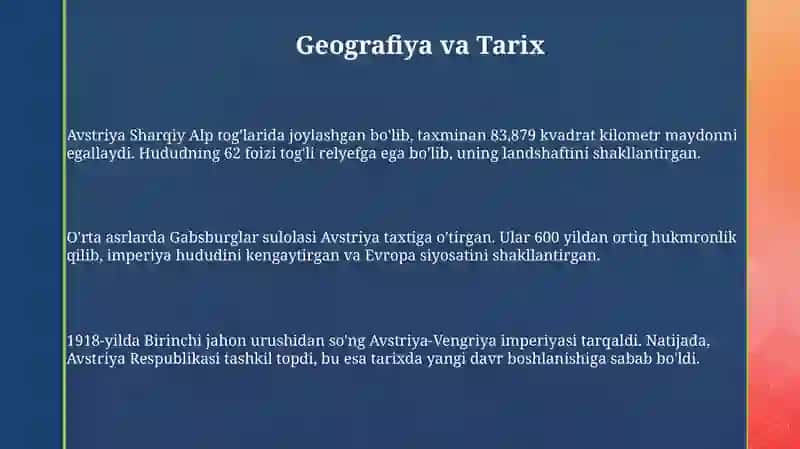 Avstriya va uning xususiyatlari 3