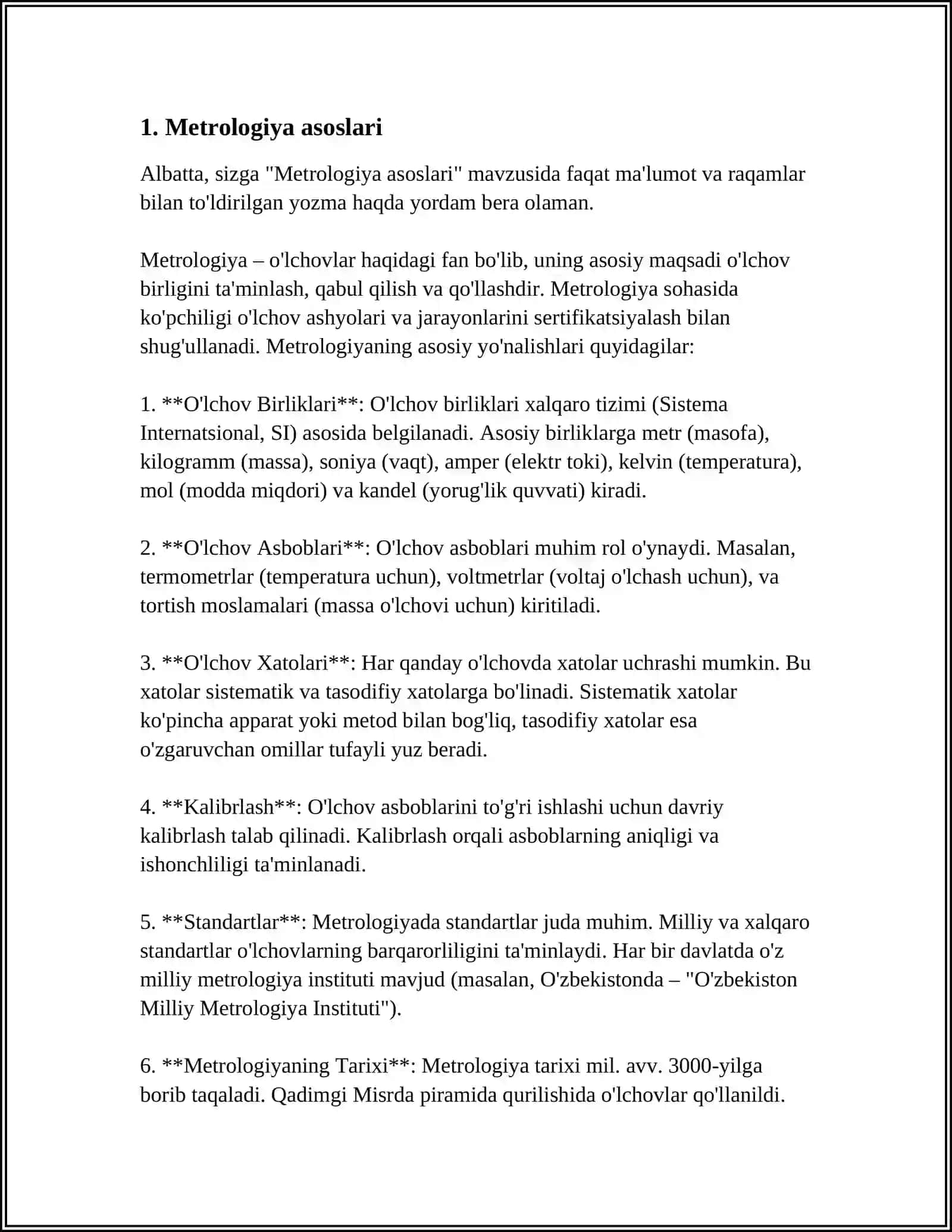 METROLOGIYA VA STANDARTLASHTIRISH HAQIDA TUSHUNCHALAR 3