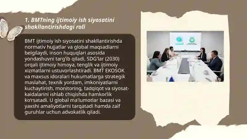 BMTning ijtimoiy ish siyosatini shakllantirishdagi roli 3