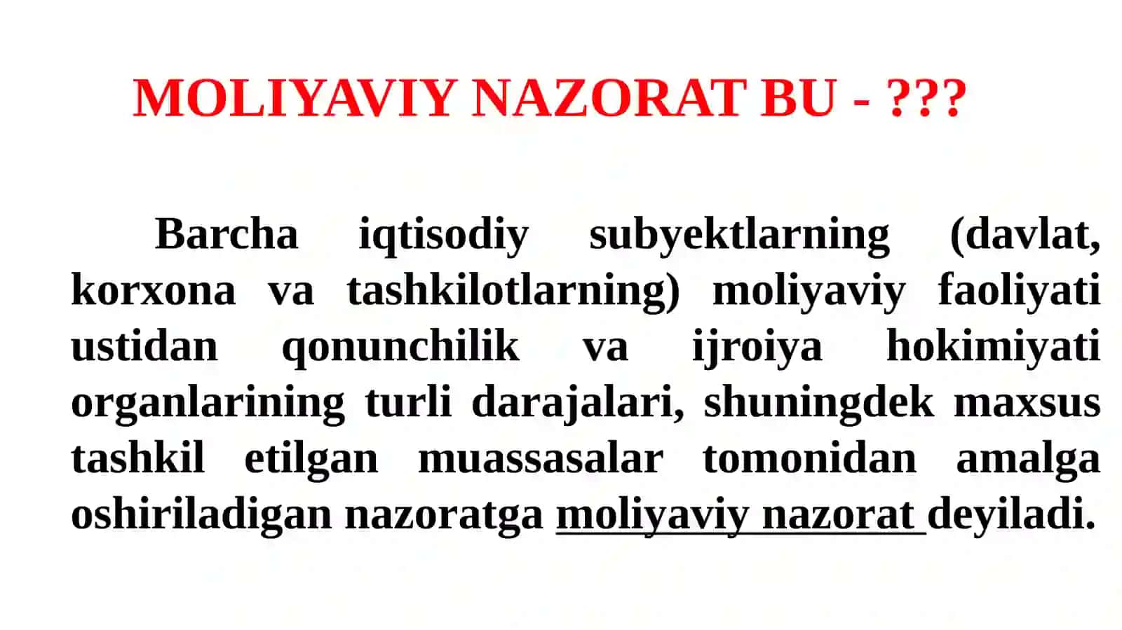 Moliyaviy nazorat 3