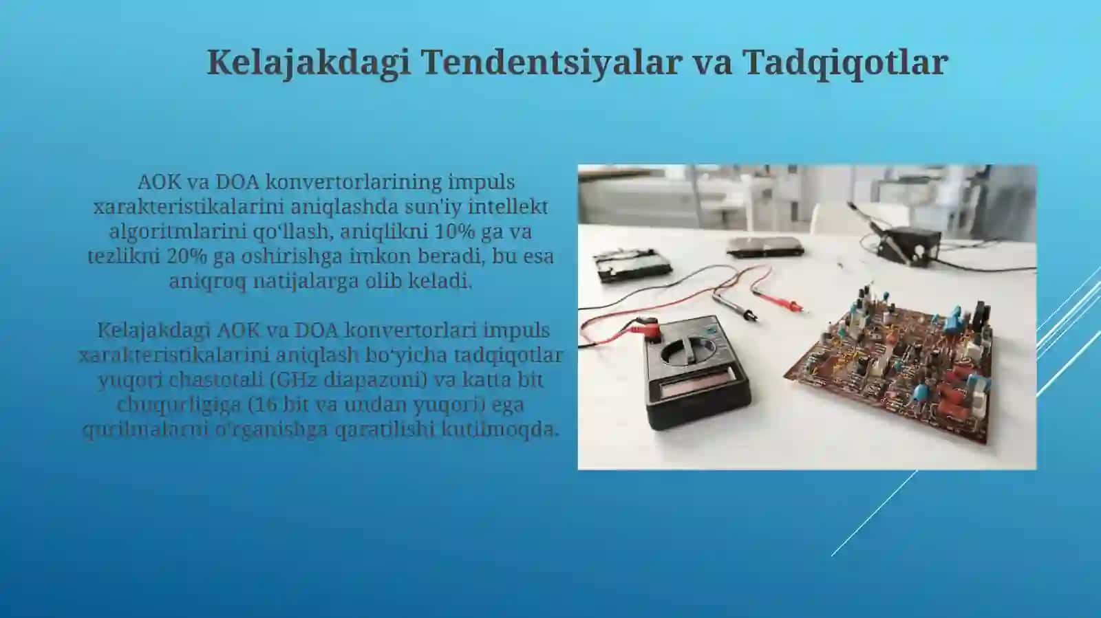 Analog-raqamli va raqamli-analog konvertorlarning impuls xususiyatlari 3