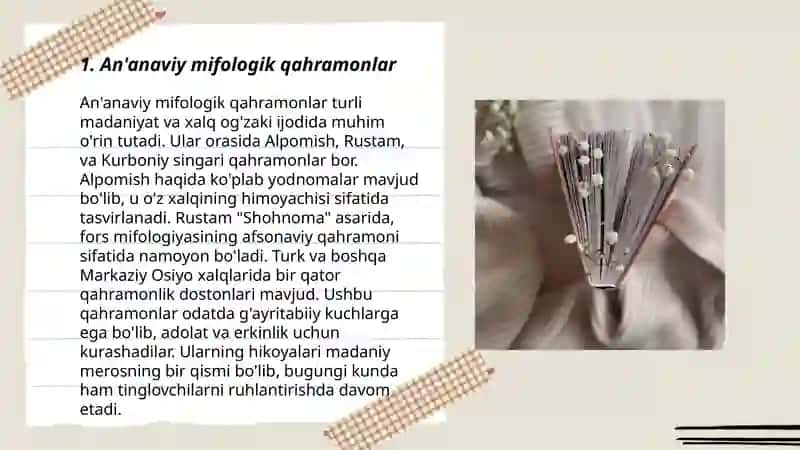 Xalq og'zaki ijodi namunalaridagi mifologik tasavvurlarni o'rganish 3