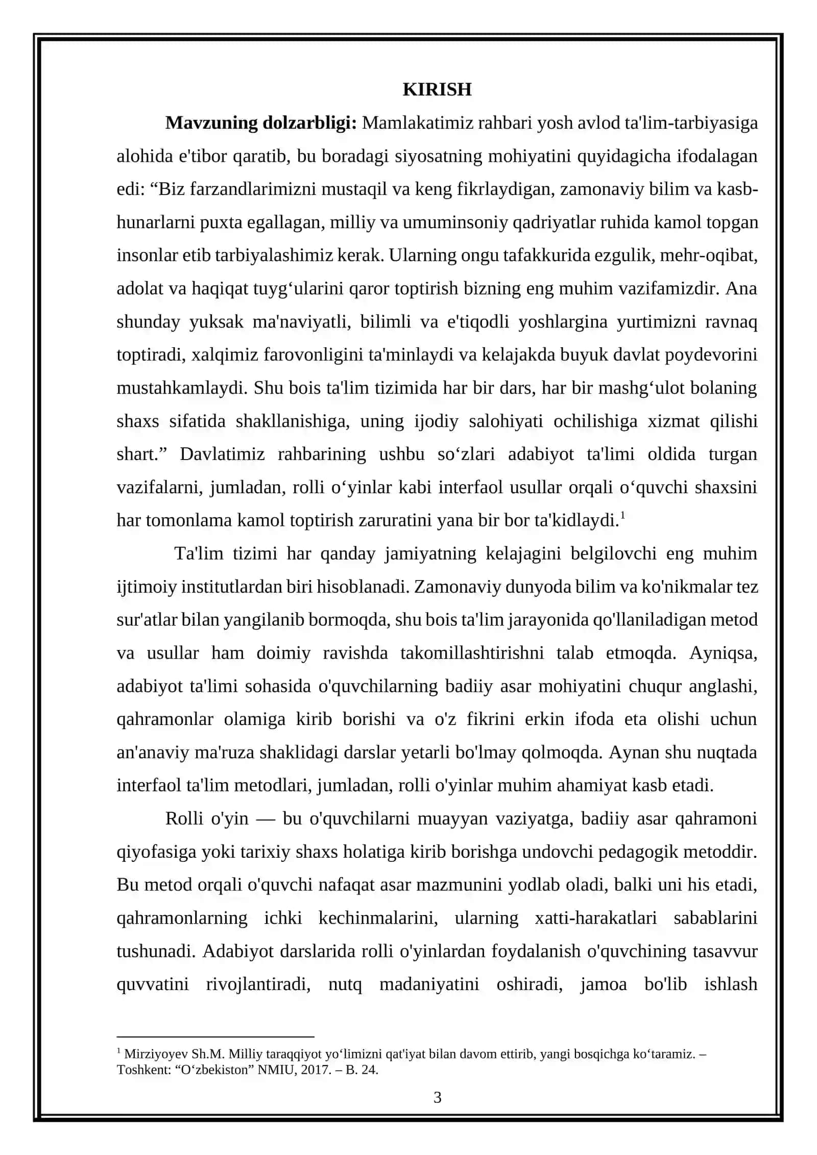 Adabiyot darslarini o‘qitishda rolli o‘yinlardan foydalanish 3