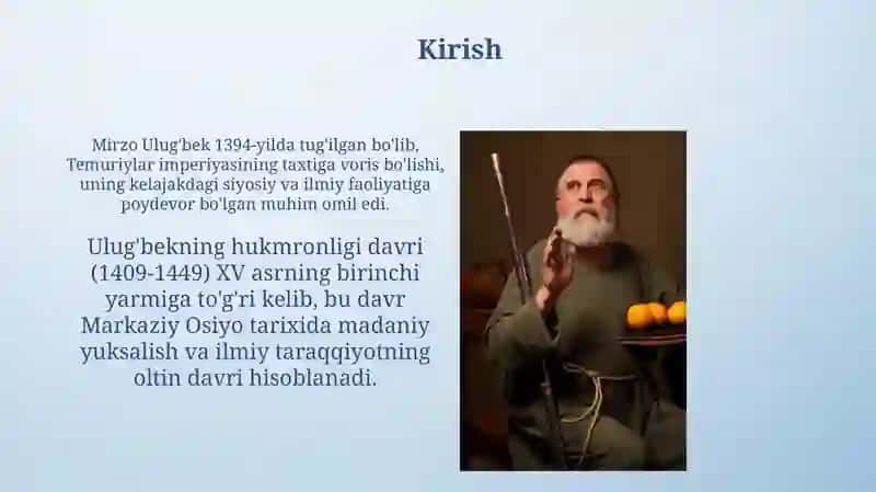 Mirzo Ulug'bek 3