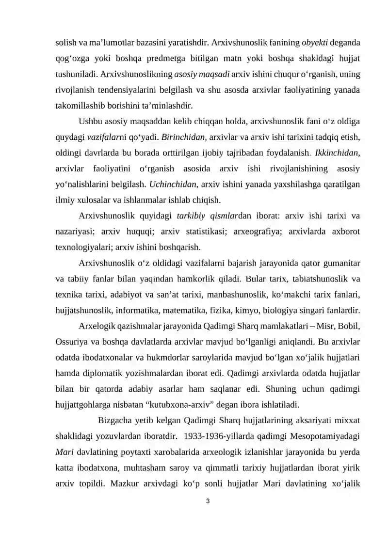 Arxivlar hozirgi davrda 3