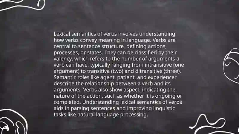 Semantic features of verb 3