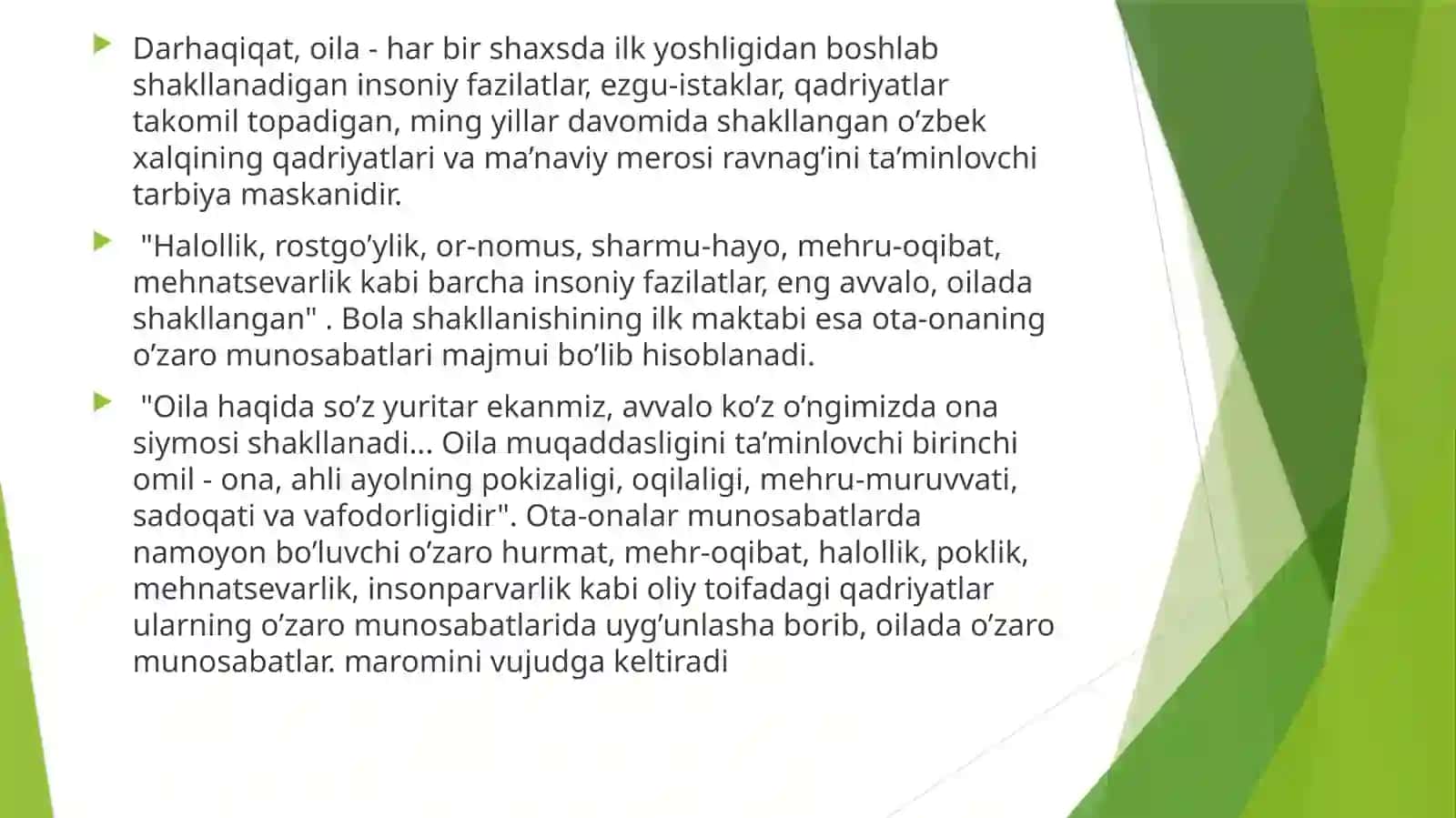 OILANING ASOSIY VAZIFALARI VA ULARNING XARAKTERISTIKASI 3