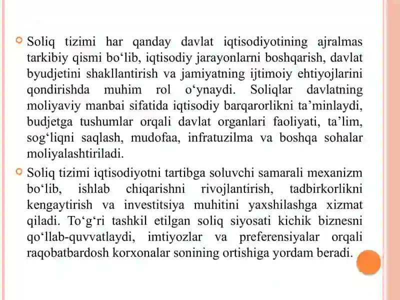 Foyda solig‘ining iqtisodiy mohiyati va joriy etilish bosqichlari 3