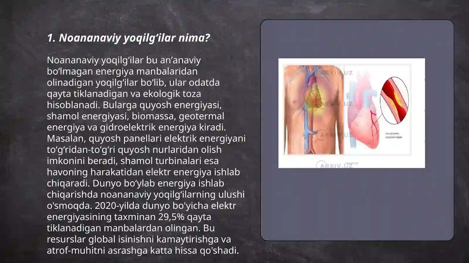 Noananaviy yoqilgʻi turlari va ularganing ekologiyaga tasiri 3