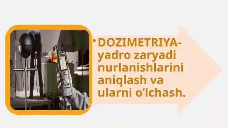 DOZIMETRIYA METODLARI.DOZIMETRIK ASBOBLAR TASNIFI 3