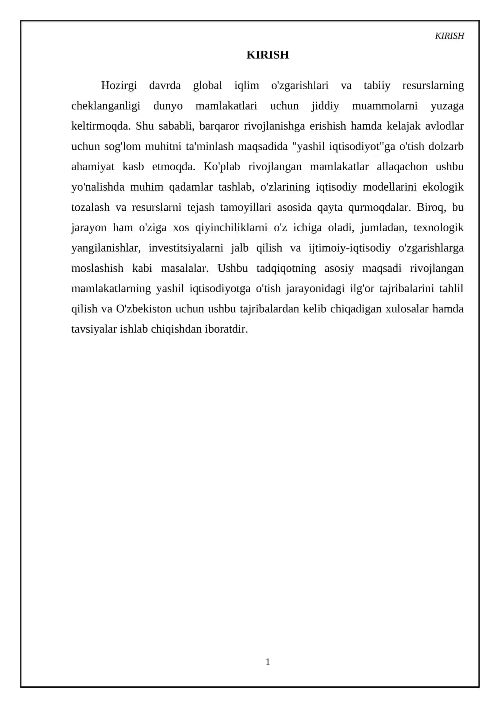 RIVOJLANGAN MAMLAKATLARDA YASHIL IQTISODIYOTGA O‘TISH TAJRIBASI 3