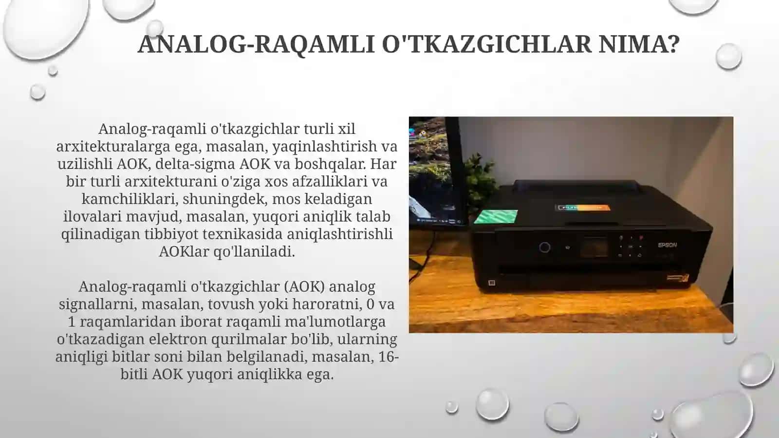 Analog-raqamli o'tkazgichlar 3
