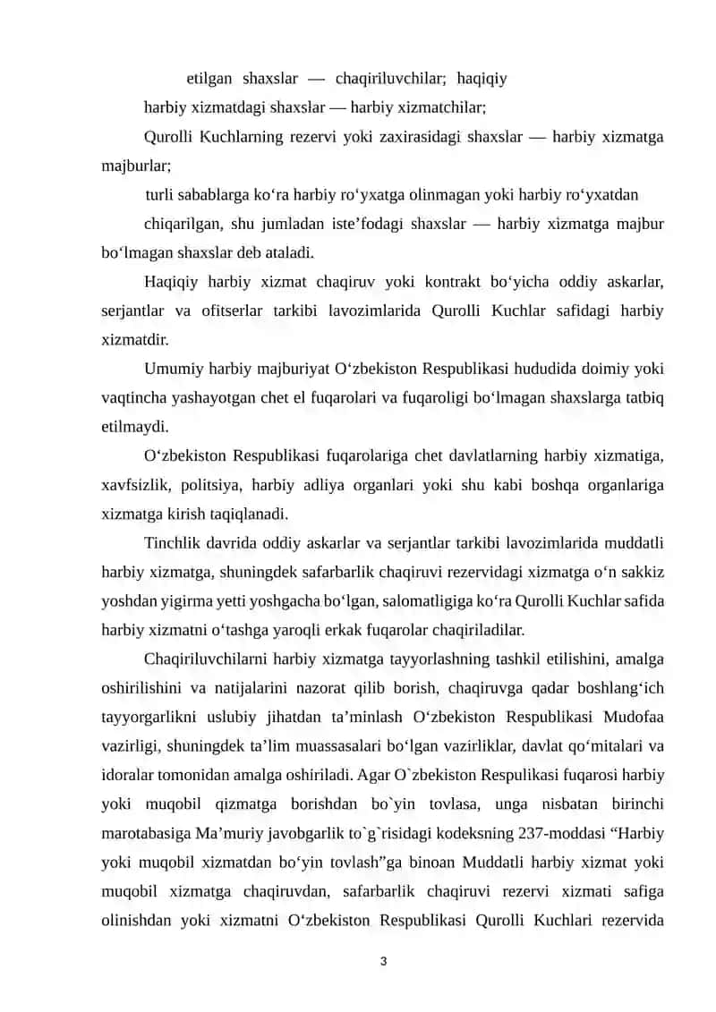 Harbiy Yoki Muqobil Xizmatdan Bo‘yin Tovlash 3