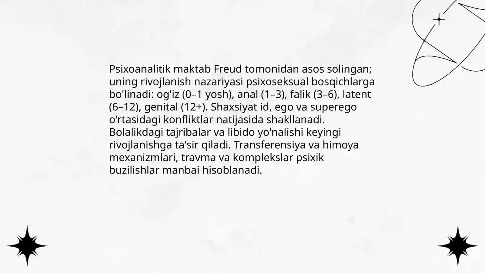 Psixologik maktablarda rivojlanish nazariyalari 3