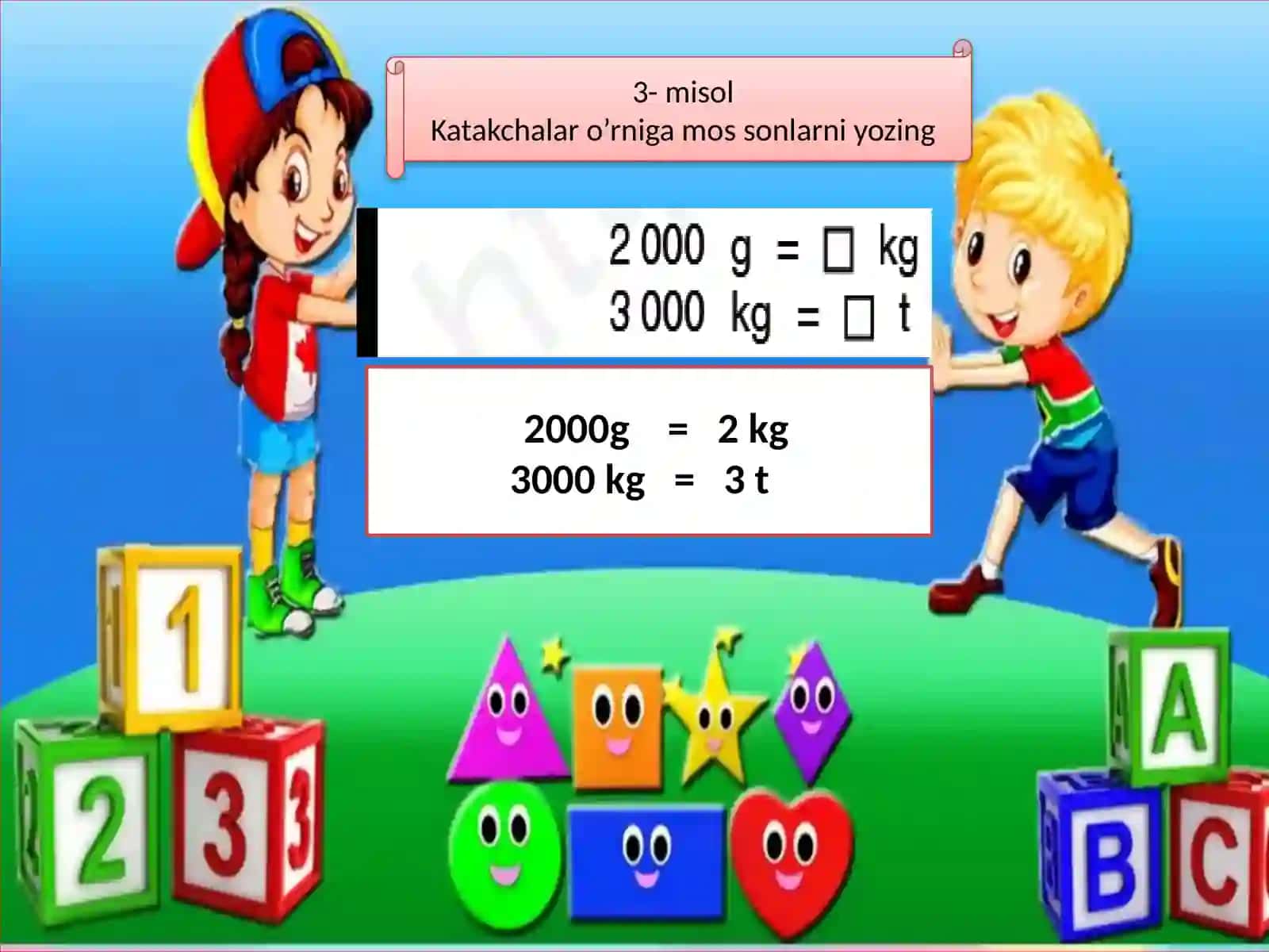 Massa birliklari orasidagi munosabat 3