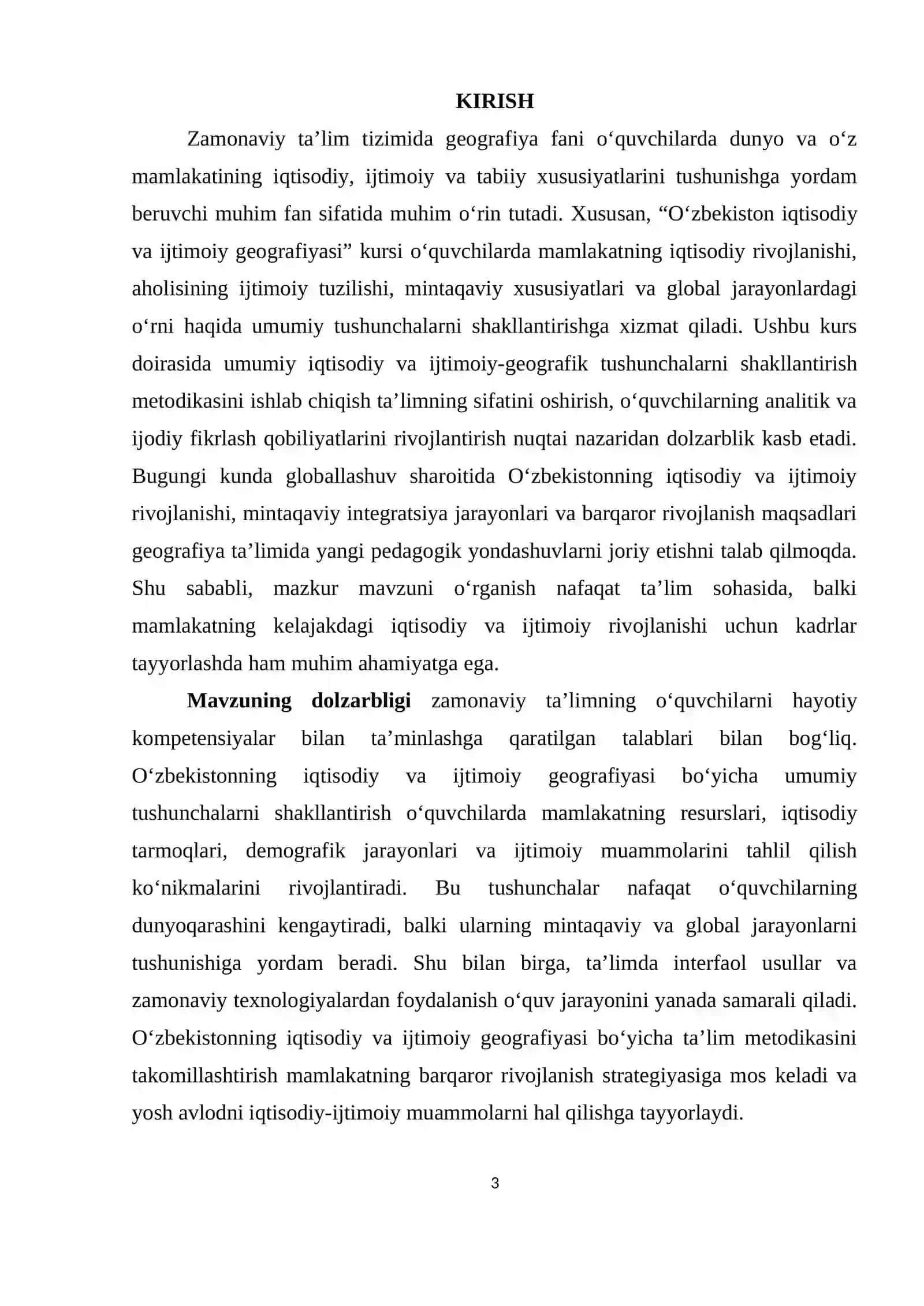 O`zbekiston iqtisodiy va ijtimoiy geografiyasi 3