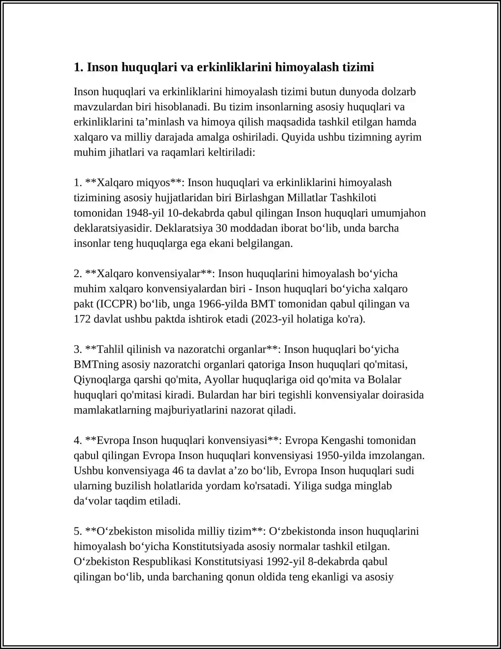 YANGI ÒZBEKISTONDA INSON HAQ-HUQUQLARI VA ERKINLIKLARI KAFOLATINING YOʻNALISHI 3