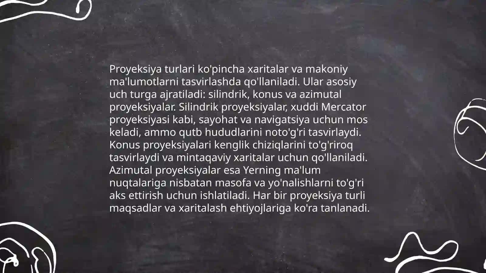 Kartografik proyeksiyalar 3