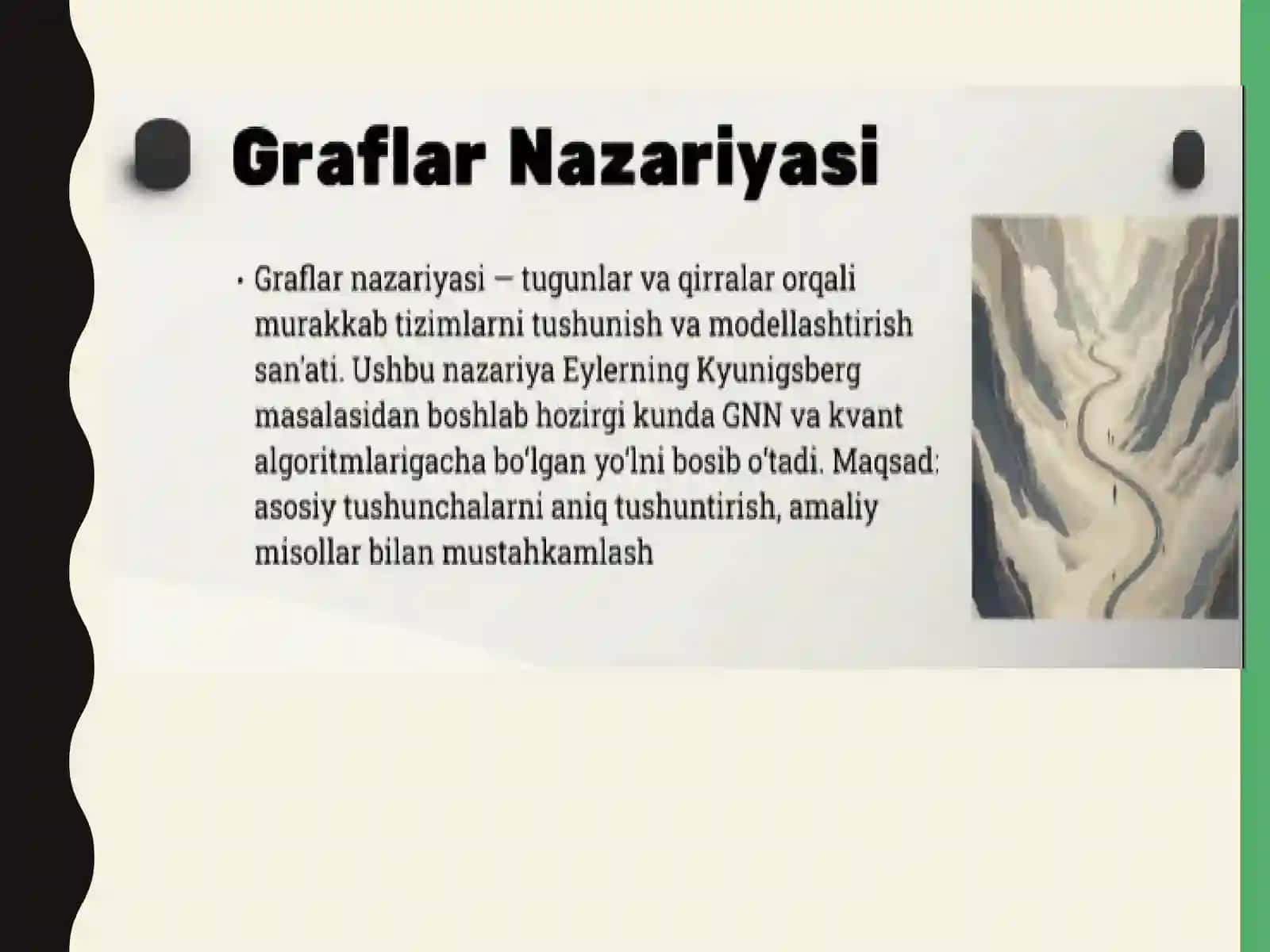 GRAFLAR NAZARIYASI HAQIDA UMUMIY MA’LUMOT. GRAFLARNING BERILISH USULLARI,GEOMETRIK IFODALANISHI 3