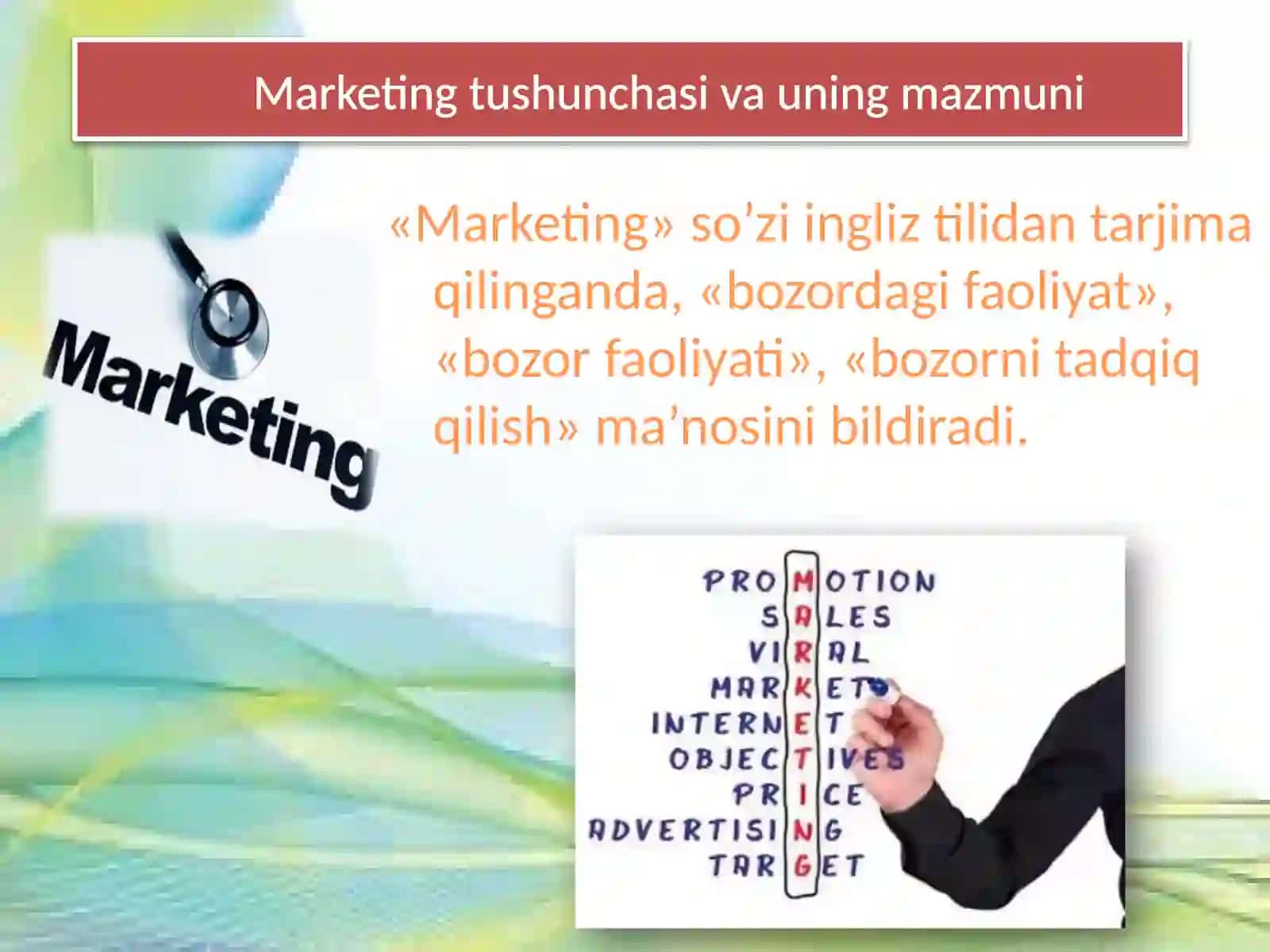 Marketingning mohiyati va uning rivojlanishining asosiy bosqichlari 3