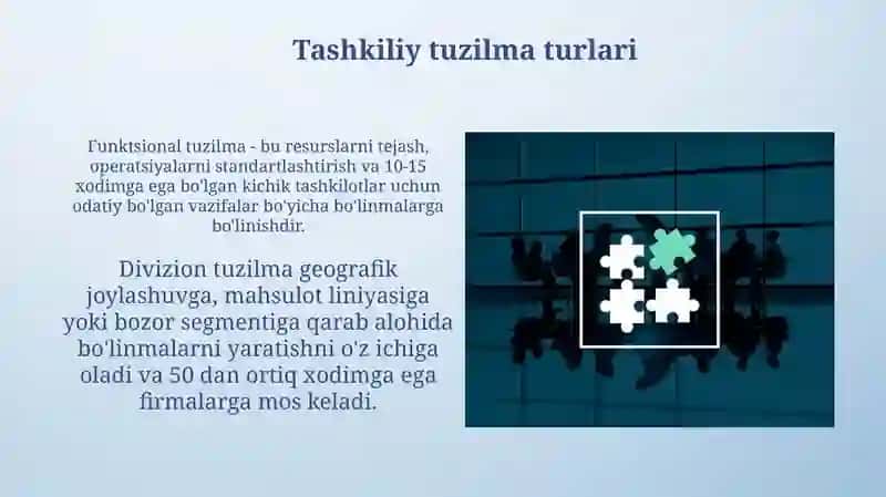 Суғурта компаниясининг ташкилий тузилмаси 3