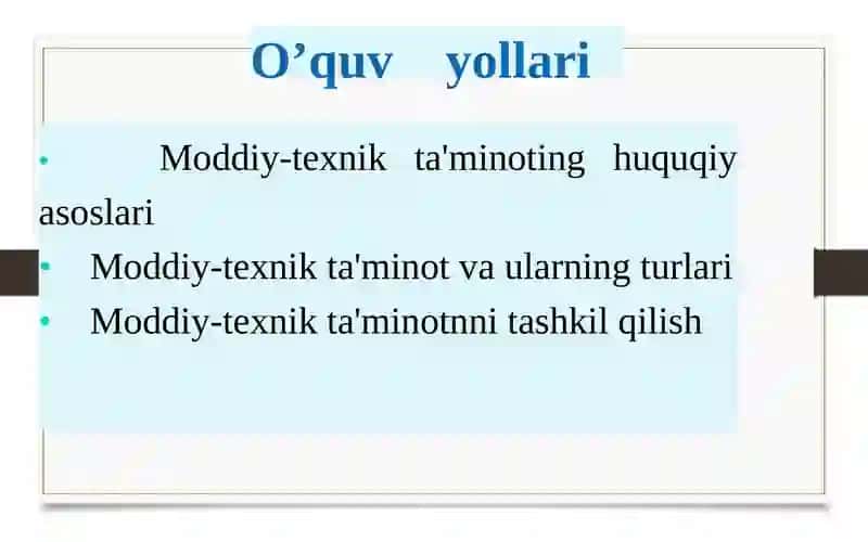 FAVQULODDA VAZIYATLARDA MODDIY-TEXNIKTAMINOTNITASHKIL ETISH 3