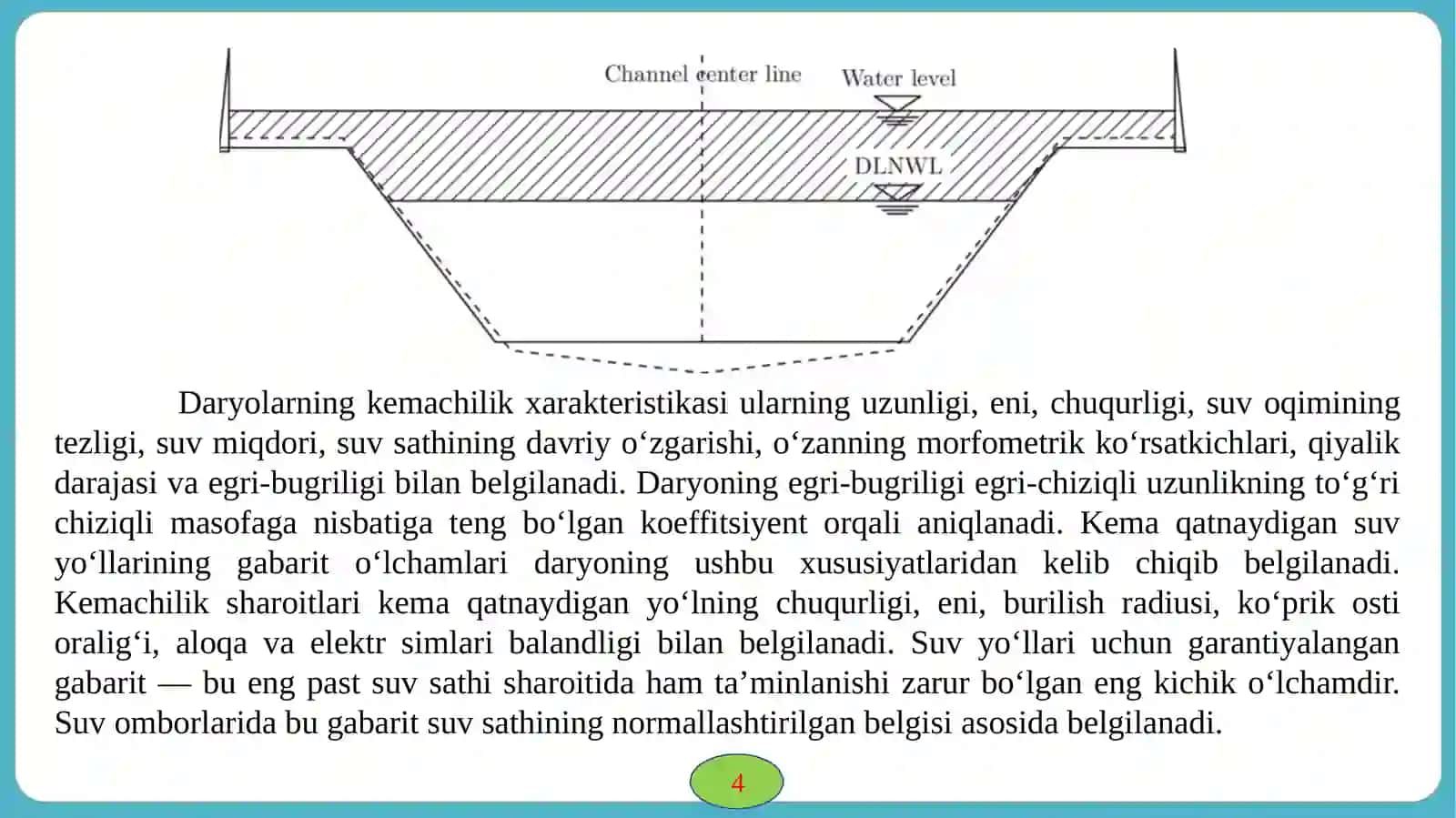 Kо‘prik osti gabariti va kema о‘tish oraliqlari 3