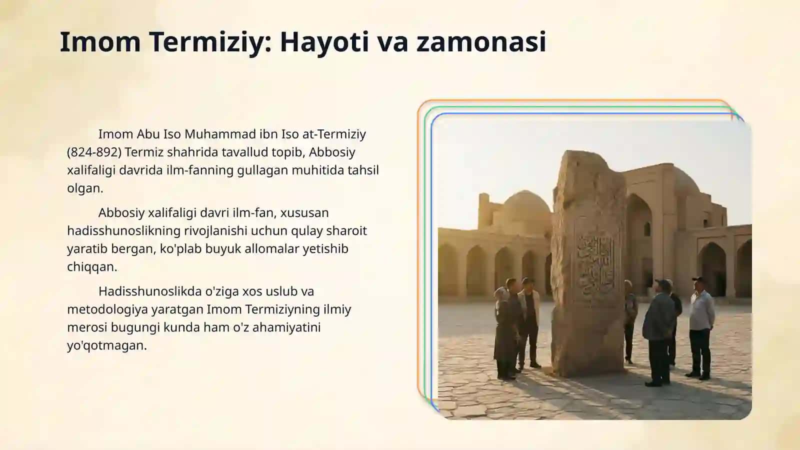 Imom at termiziyni hadis ilmiga qoshgan rivoji 3