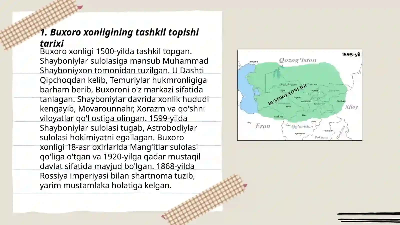 Buxoro xonligining tashkil topishi jarayonlarining manbalarda yoritilishi 3