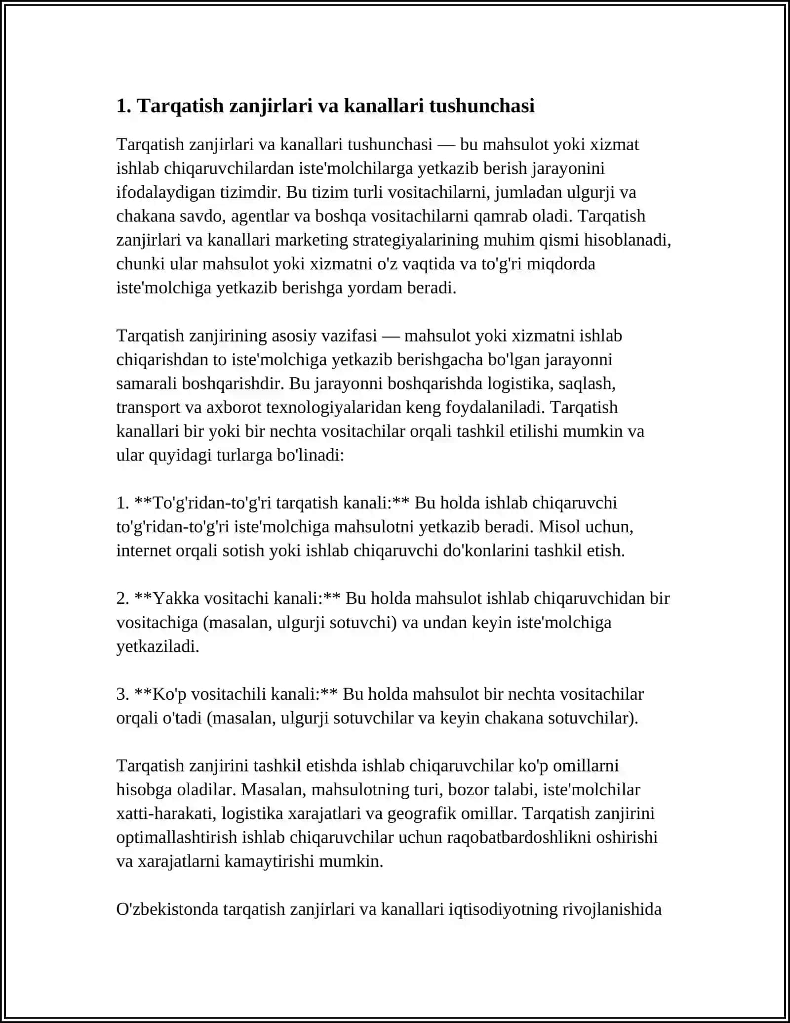 TARQATISH ZANJIRLARI KANALLARI VA TIZIMLARINING XUSUSIYATLARI 3