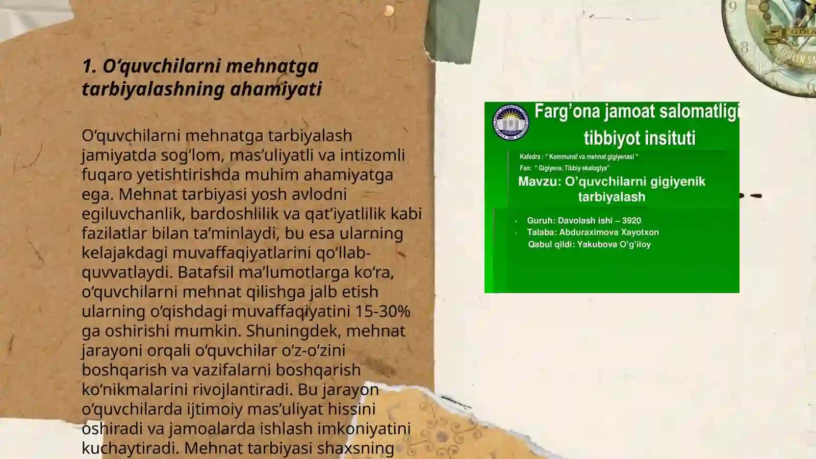 O‘quvchilarni Mehnatga Tarbiyalash 3