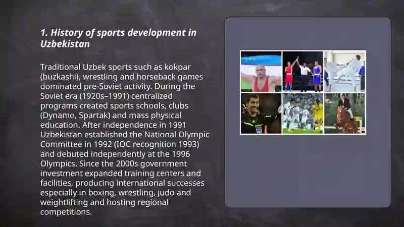 The development of sports in Uzbekistan 3