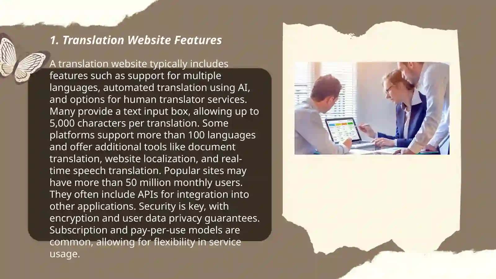 Working with translation websites 3