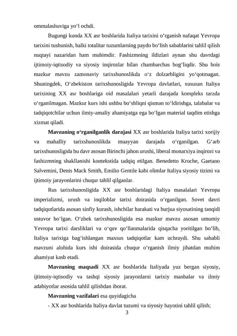 BOB. XX ASR BOSHLARIDA ITALIYANING ICHKI AHVOLI 3