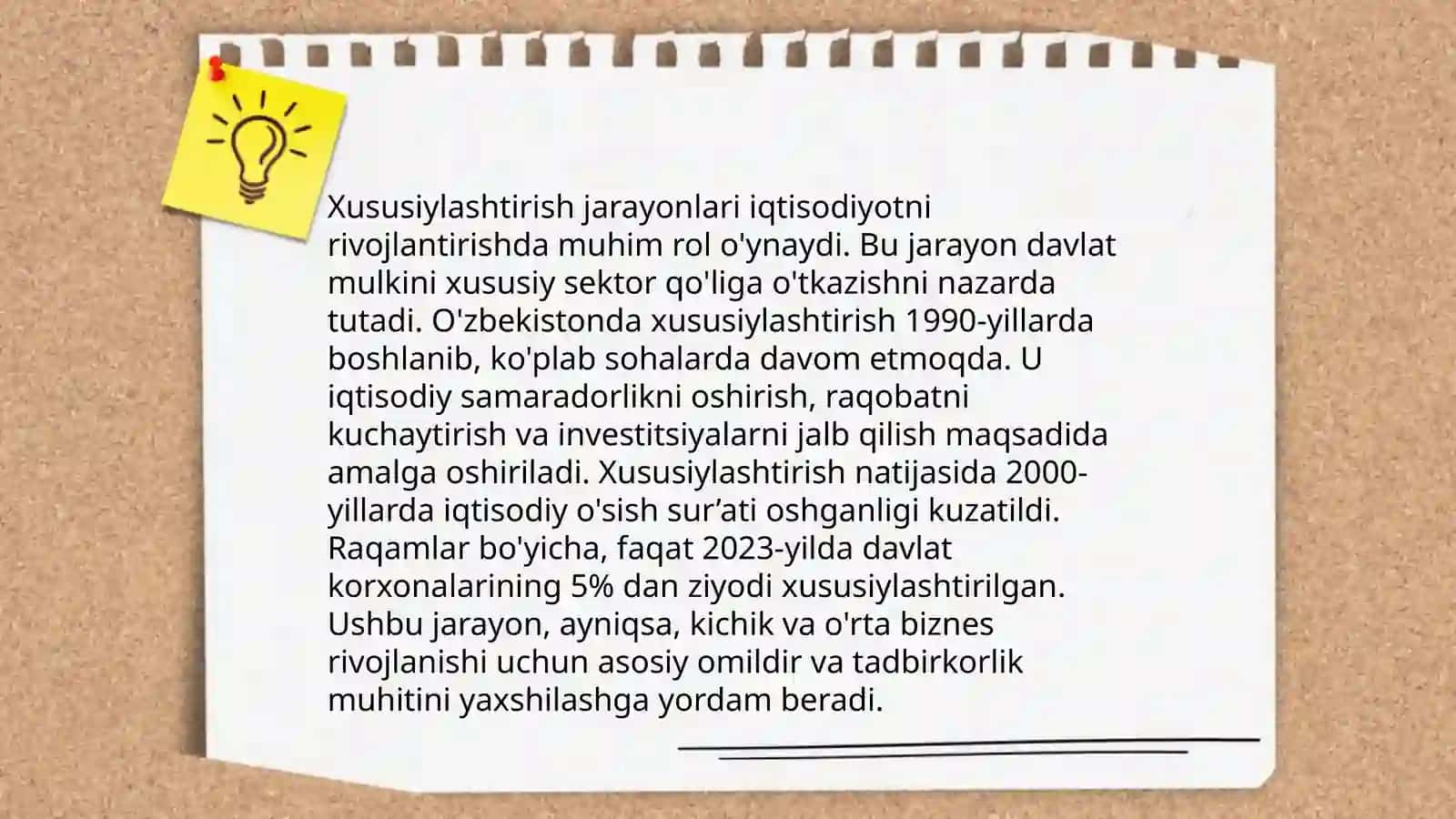 Davlat Mulkini Xususiylashtirish va Boshqarish 3