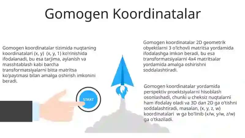 Gomogen Koordinatalar 3