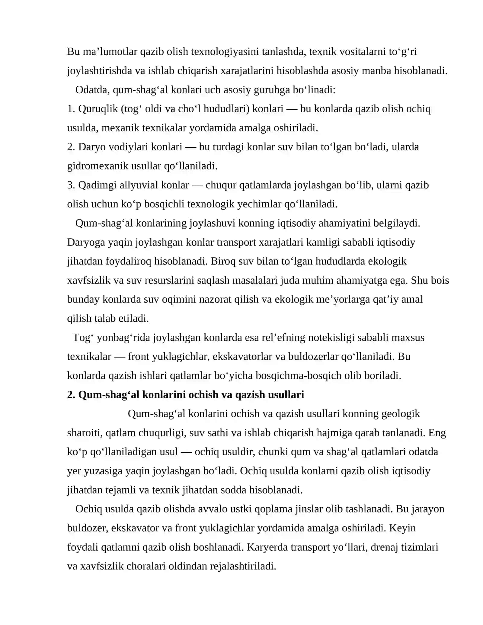 Qum-shag‘al konlarini qazib olish texnologiyasi 3