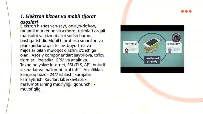 Elektron biznes va mobil tijorat 3