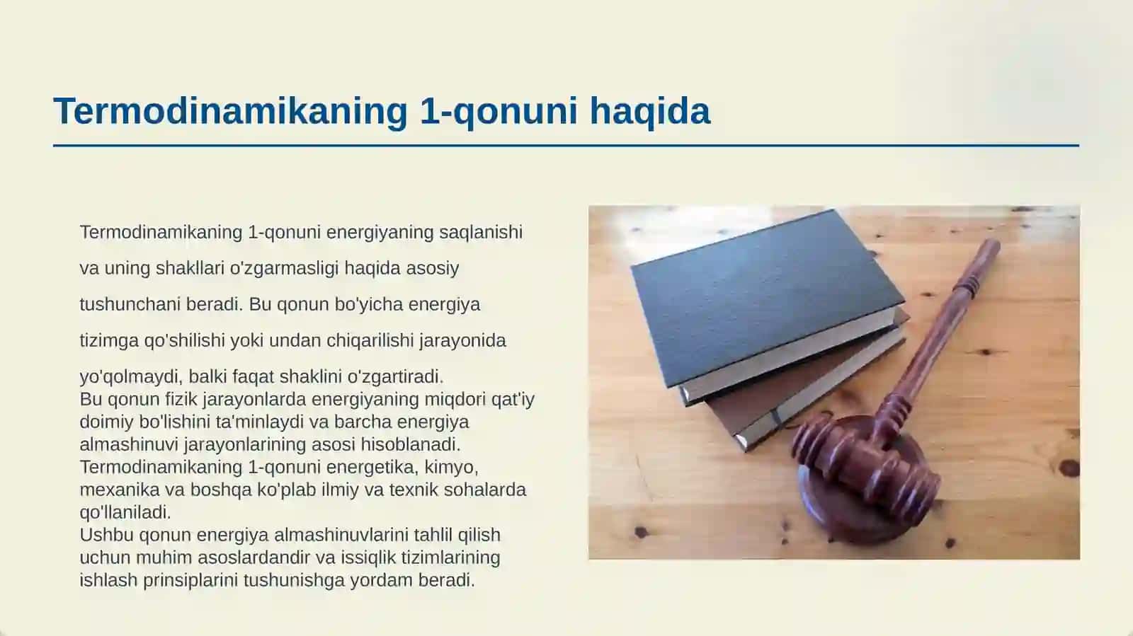 TERMODINAMIKANING 1-QONUNI.ICHKI ENERGIYA 3