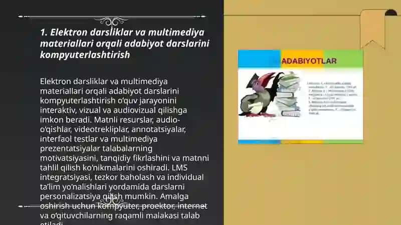 Adabiyot oʻqitishda darslarni kompyuterlashtirish 3
