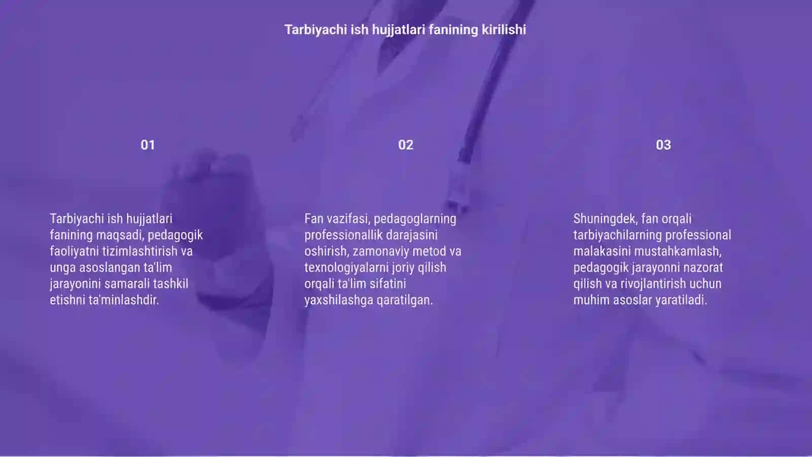 Tarbiyachi ish hujjatlari fanining maqsad va vazifalari 3