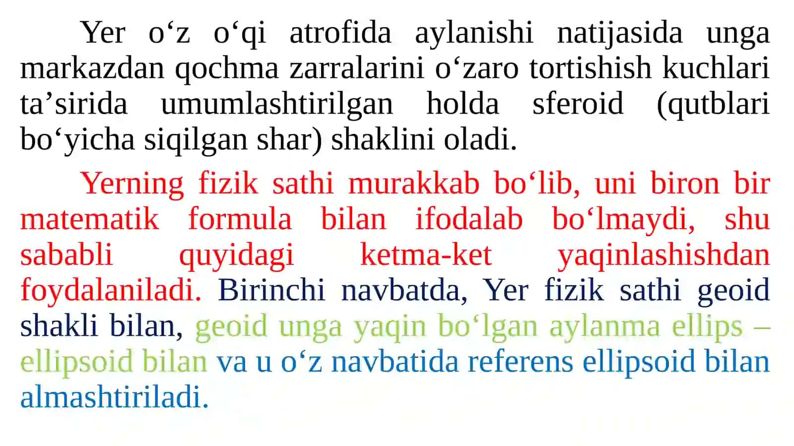 Yer sirtidagi nuqta holatini aniqlash 3