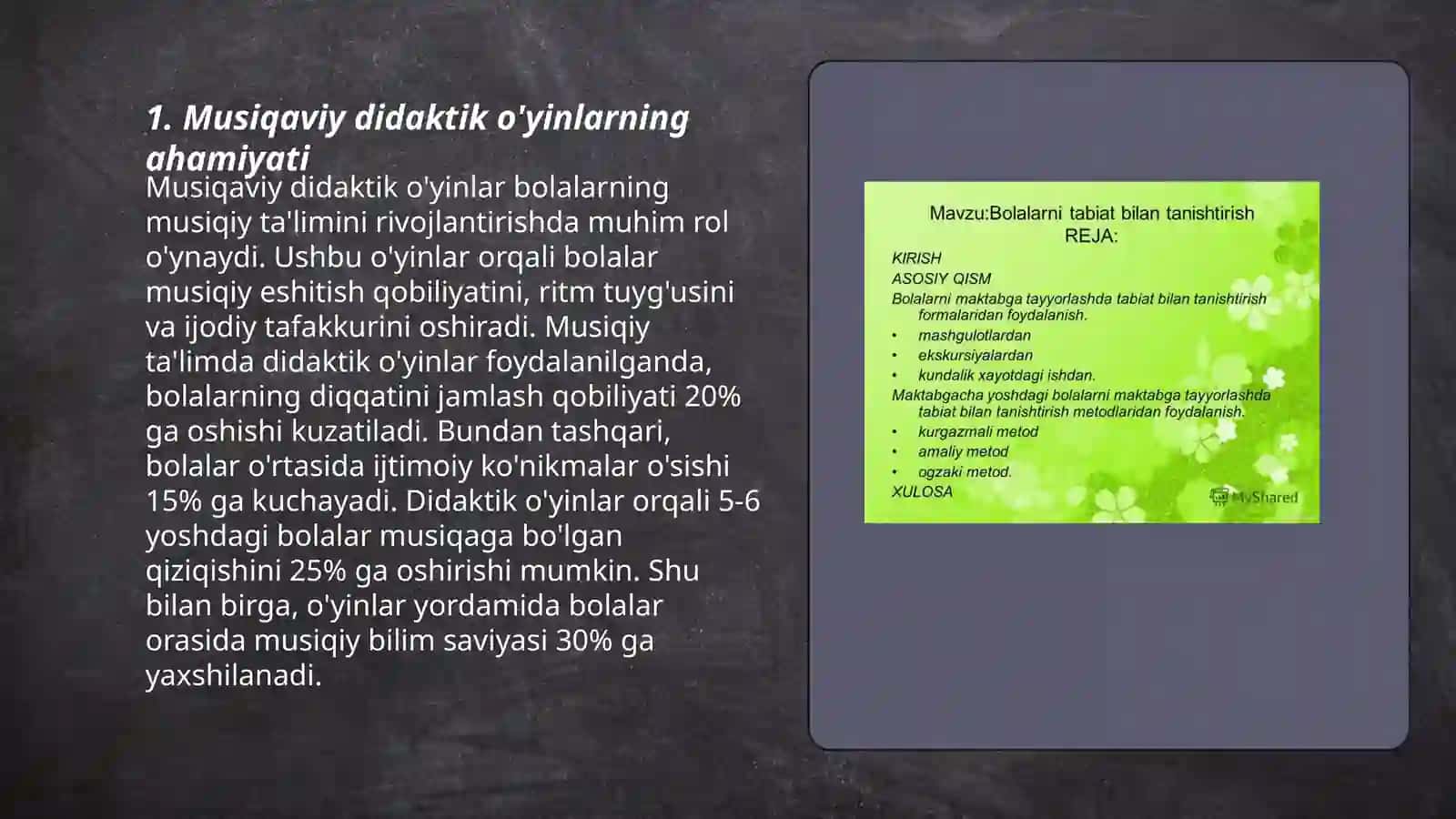 Musiqaviy Didaktik O'yinlar 3